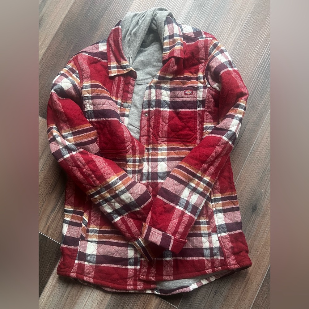 Dickies Quilted/lined hooded flannel